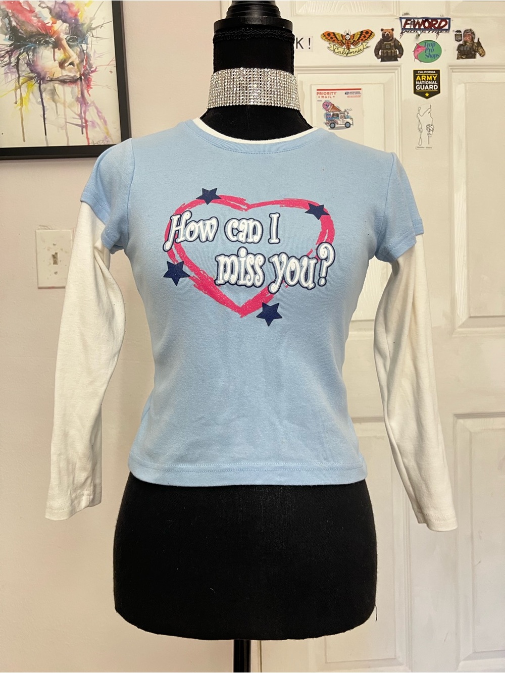 Y2K Kids Long Sleeve Layered-Look Tee (read description)